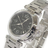 カルティエ CARTIER パシャC メリディアン W31079M7 腕時計 ステンレススチール 自動巻き ブラック文字盤 メンズ レディース ユニセックス【中古】【Aランク】