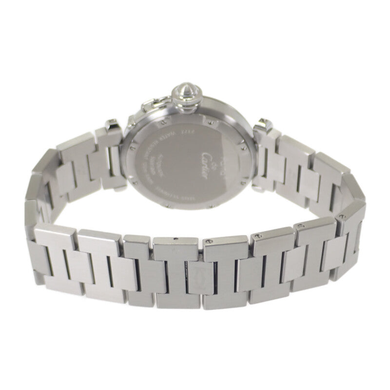 カルティエ CARTIER パシャC メリディアン W31079M7 腕時計 ステンレススチール 自動巻き ブラック文字盤 メンズ レディース ユニセックス【中古】【Aランク】