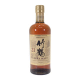 NIKKA ニッカ 竹鶴21年 ピュアモルト お酒 アルコール 700ml 43% ウイスキー【中古】【Sランク】