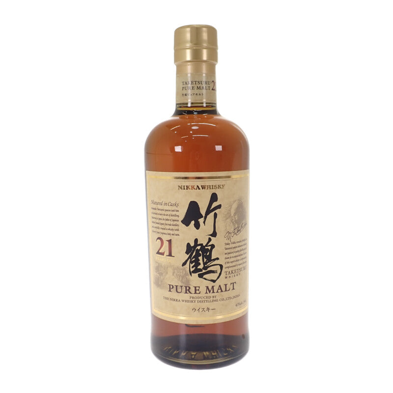 NIKKA ニッカ 竹鶴21年 ピュアモルト お酒 アルコール 700ml 43% ウイスキー【中古】【Sランク】