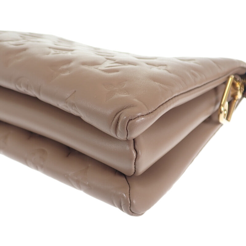 ルイヴィトン LOUIS VUITTON クッサンPM M21263 2WAYバッグ ショルダーバッグ ラムスキン トープ ゴールド金具 レディース【中古】【Aランク】