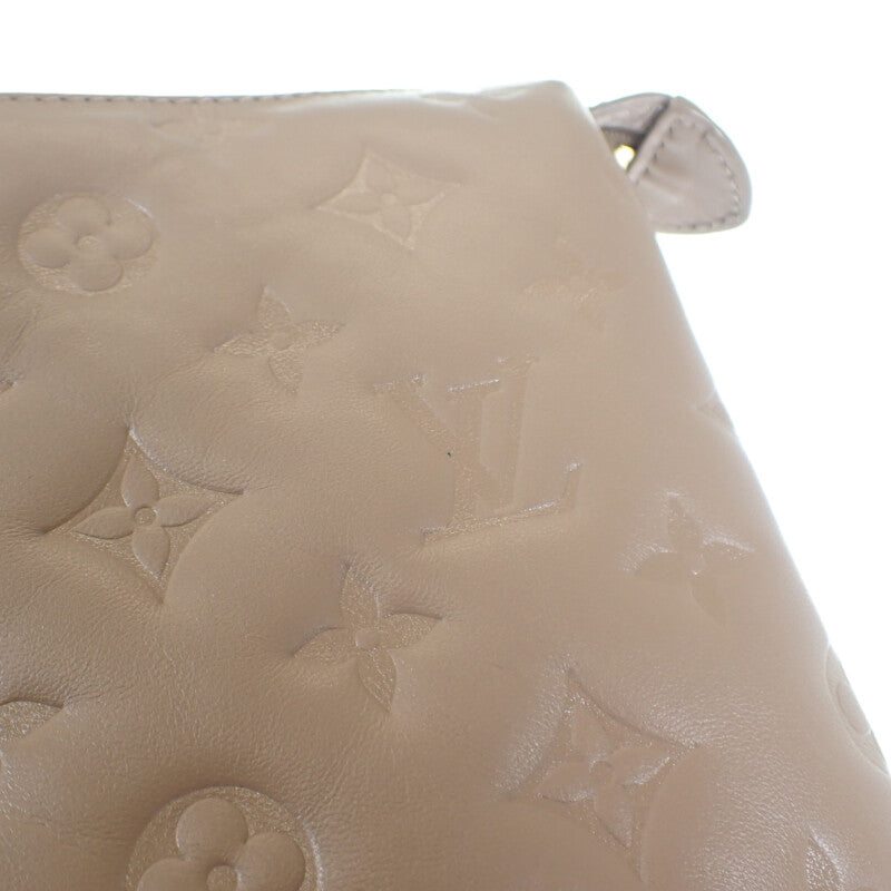 ルイヴィトン LOUIS VUITTON クッサンPM M21263 2WAYバッグ ショルダーバッグ ラムスキン トープ ゴールド金具 レディース【中古】【Aランク】