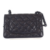 【Aランク】シャネル CHANEL チェーンウォレット AP1954B0483694305 ショルダーバッグ グレインカーフレザー ブラック マグネットボタン レディース【ISEYA】