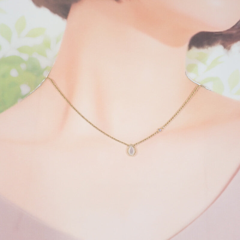 ブシュロン Boucheron セルパンボエム エクストラスモール JPN00626 ネックレス K18イエローゴールド マザーオブパール ダイヤモンド レディース【中古】【Aランク】