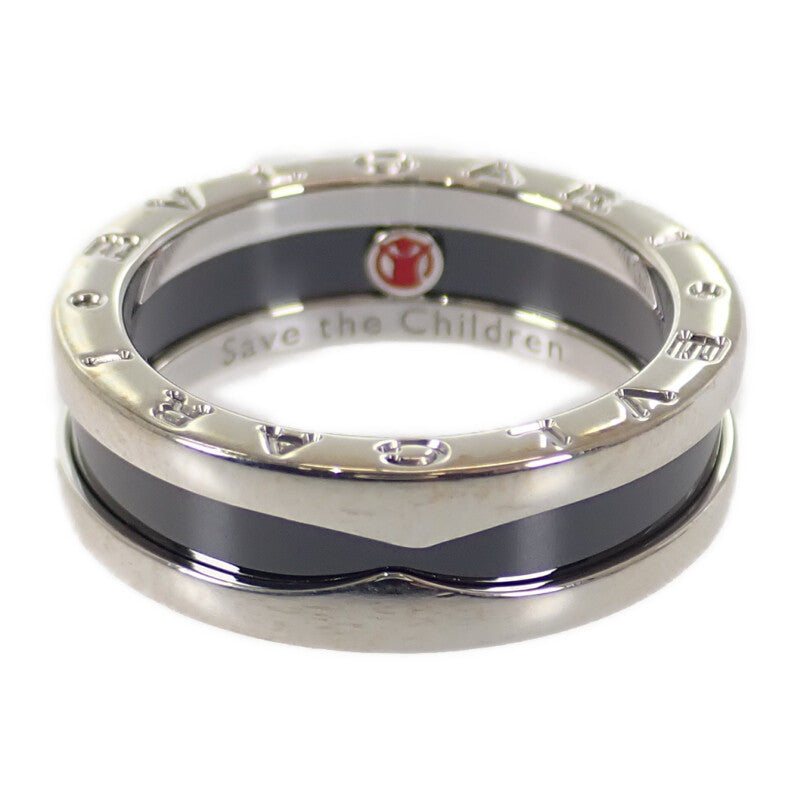 【Aランク】ブルガリ BVLGARI セーブザチルドレン ビーゼロワン 346101 リング シルバー925 セラミック 56 メンズ【ISEYA】