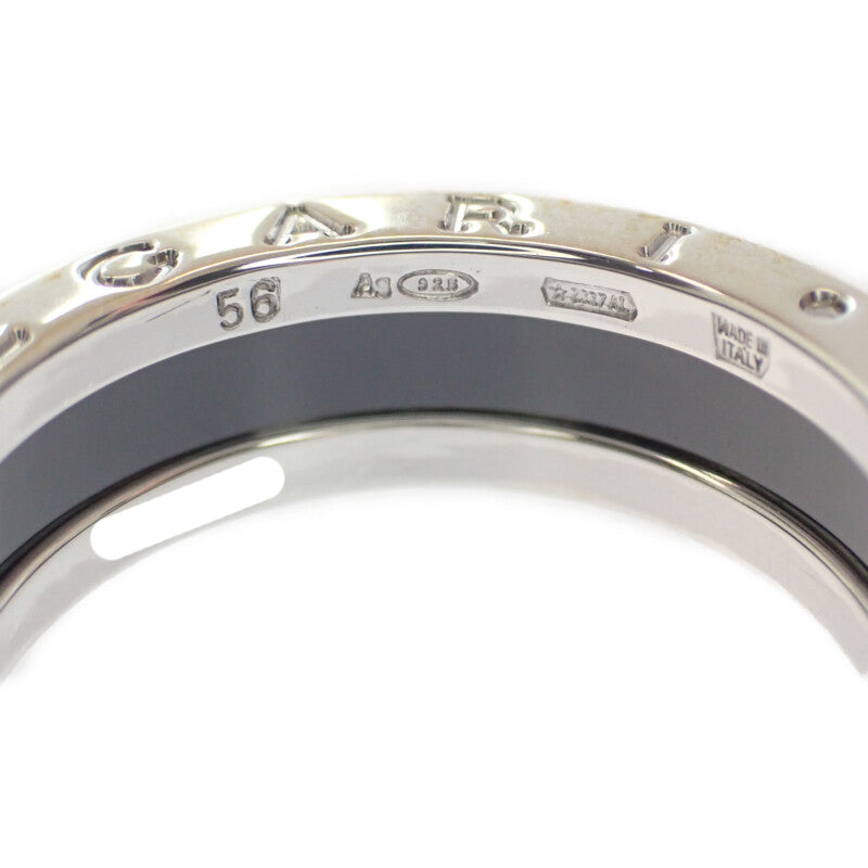 【Aランク】ブルガリ BVLGARI セーブザチルドレン ビーゼロワン 346101 リング シルバー925 セラミック 56 メンズ【ISEYA】