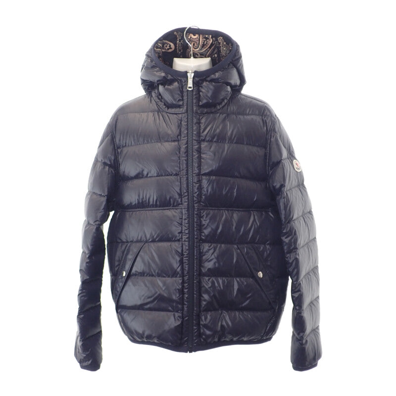 【Aランク】モンクレール MONCLER FREVILLE リバーシブルダウンジャケット ペイズリー柄 G20911A00015_68950 ダウンジャケット ナイロン ネイビー ペイズリー 2 メンズ 【ISEYA】