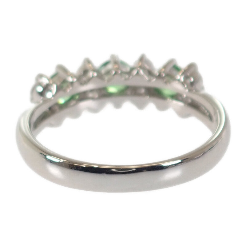 デザインジュエリー 12号 リング Pt900プラチナ ツァボライト ダイヤモンド レディース【中古】【Aランク】