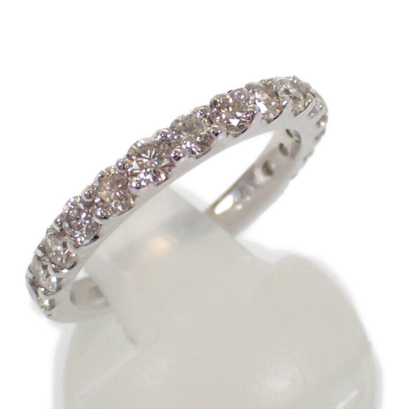 デザインジュエリー ハーフエタニティ リング Pt900プラチナ ダイヤモンド 12号 レディース【中古】【Aランク】