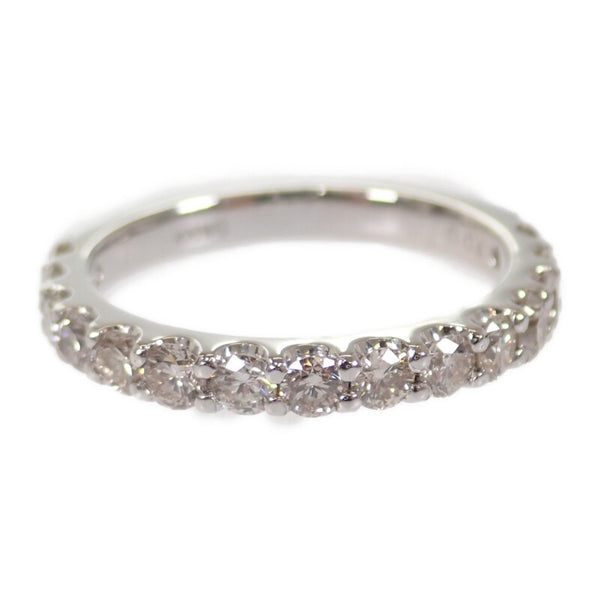 デザインジュエリー ハーフエタニティ リング Pt900プラチナ ダイヤモンド 12号 レディース【中古】【Aランク】