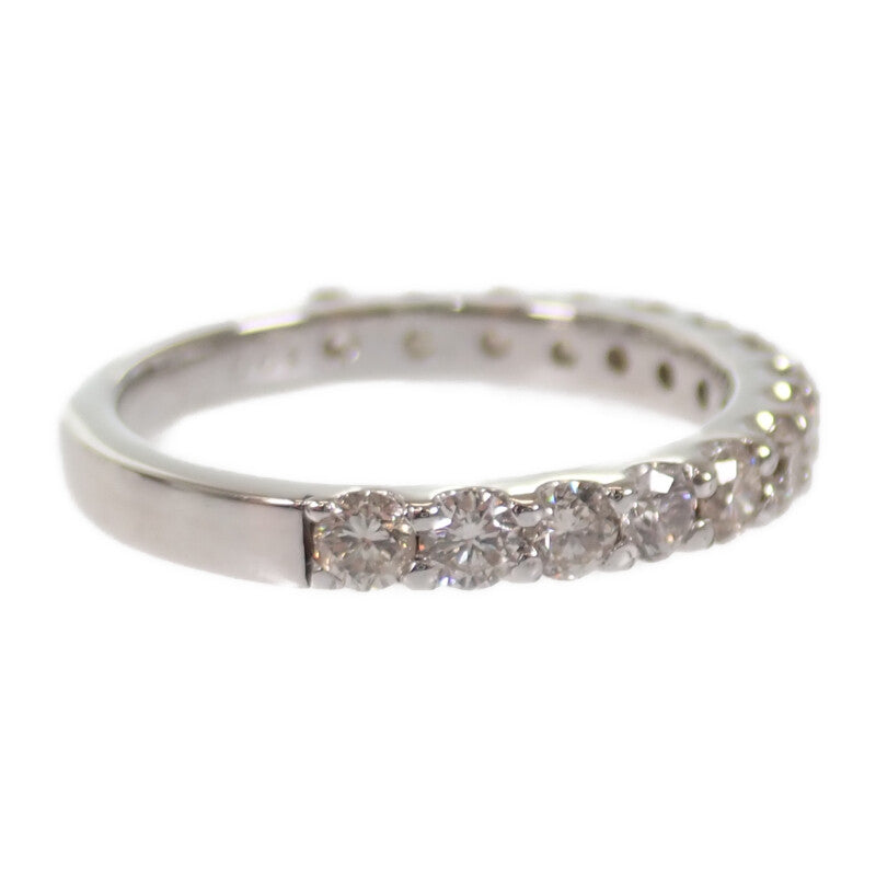 デザインジュエリー ハーフエタニティ リング Pt900プラチナ ダイヤモンド 12号 レディース【中古】【Aランク】