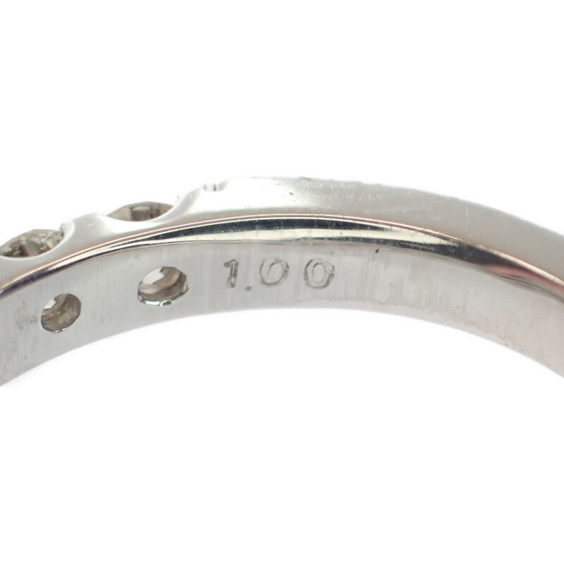 デザインジュエリー ハーフエタニティ リング Pt900プラチナ ダイヤモンド 12号 レディース【中古】【Aランク】