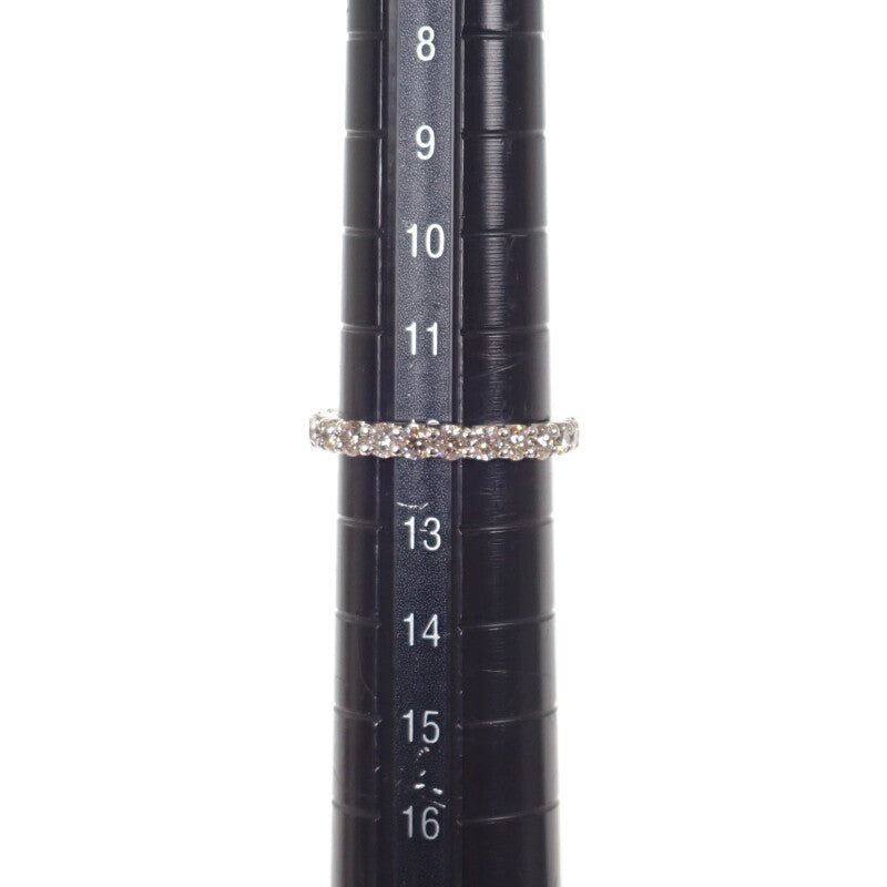 デザインジュエリー ハーフエタニティ リング Pt900プラチナ ダイヤモンド 12号 レディース【中古】【Aランク】