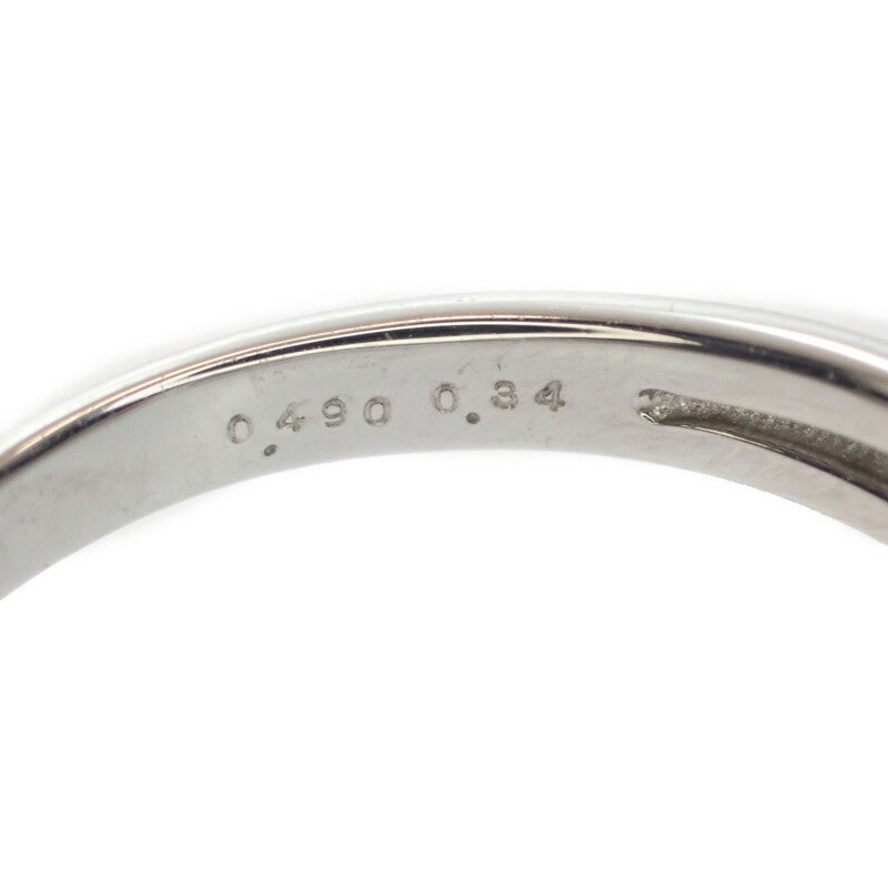 デザインジュエリー オーバルカット 指輪 リング Pt900プラチナ ダイヤモンド ダイヤモンド 13号 レディース【中古】【Aランク】