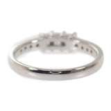 デザインジュエリー 3連 スクエアカット リング K18ホワイトゴールド 9号 ダイヤモンド 9 レディース【中古】【Aランク】