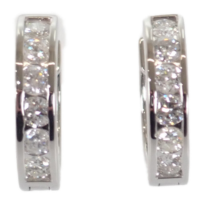【中古】 デザインジュエリー ピアス Pt900プラチナ ダイヤモンド レディース【Aランク】