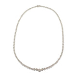 デザインジュエリー テニス ペンダント ネックレス K18ホワイトゴールド ダイヤモンド メンズ レディース【中古】【Aランク】