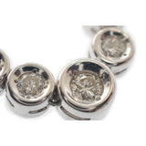 デザインジュエリー テニス ペンダント ネックレス K18ホワイトゴールド ダイヤモンド メンズ レディース【中古】【Aランク】