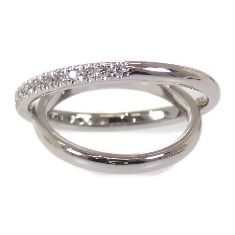 ミキモト MIKIMOTO クロスダイヤ 11.5号 リング K18ホワイトゴールド ダイヤモンド レディース【中古】【Aランク】