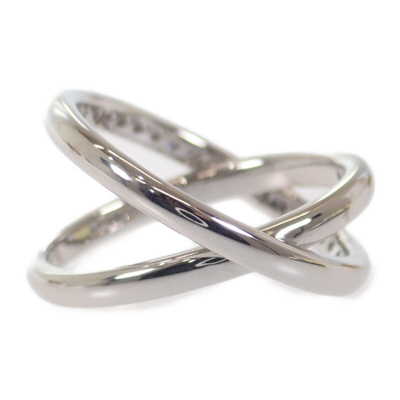ミキモト MIKIMOTO クロスダイヤ 11.5号 リング K18ホワイトゴールド ダイヤモンド レディース【中古】【Aランク】