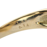 デザイン ジュエリー 12号 リング K18イエローゴールド ボルダーオパール ダイヤモンド レディース【中古】【Aランク】