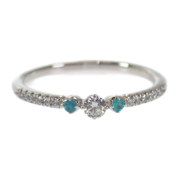 スタージュエリー STAR JEWELRY 10号 リング Pt950プラチナ パライバトルマリン ダイヤモンド レディース【中古】【Aランク】