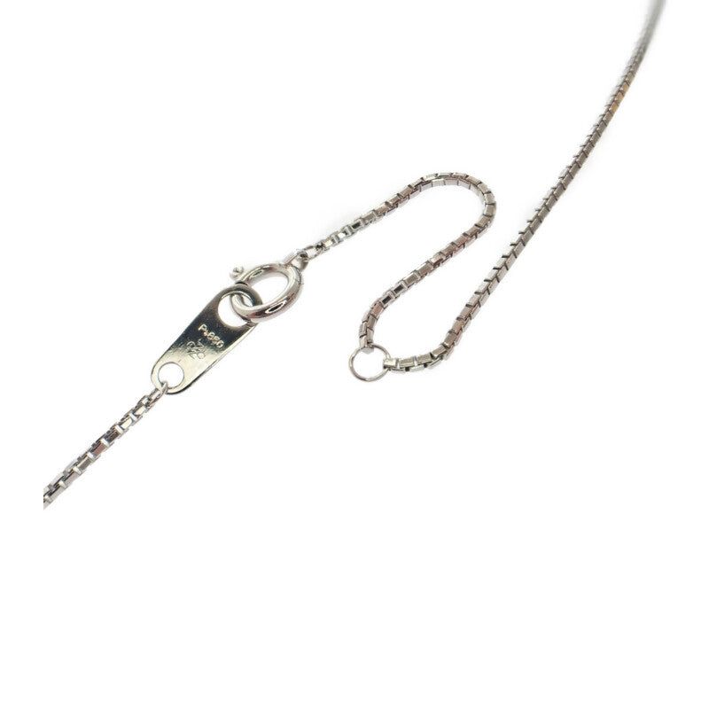 【中古】 デザインジュエリー ペンダント ネックレス Pt850プラチナ エメラルド ダイヤモンド レディース【Aランク】