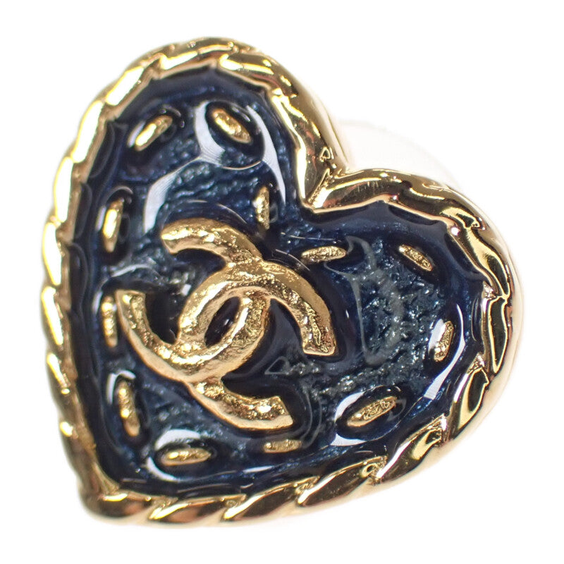 CHANEL ハートピアス CHANEL】ピアス ココマーク ハート レザーチェーン (CHANEL/ピアス