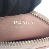 【Aランク】プラダ PRADA サフィアーノトライアングル 1MM006 コインケース サフィアーノ ピンク ファスナー シルバー金具 レディース【ISEYA】