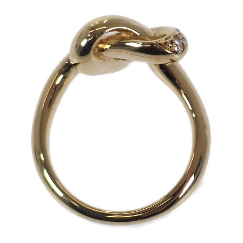 ミキモト MIKIMOTO ハートモチーフ 9号 リング K18イエローゴールド