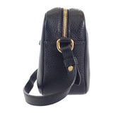 【Aランク】プラダ PRADA ヴィッテロダイノ 1BH0932BBEF0002 ショルダーバッグ レザー ブラック ファスナー ゴールド金具 レディース【ISEYA】