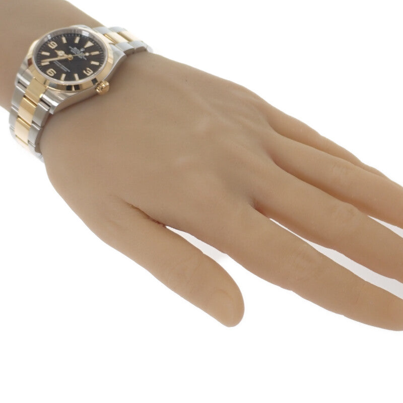 ロレックス ROLEX エクスプローラー 1 124273 腕時計 ステンレススチール イエローゴールド 自動巻き ブラック文字盤 メンズ【中古】【Aランク】
