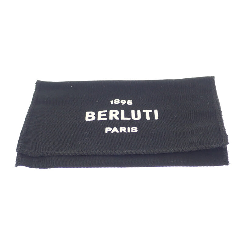 ベルルッティ Berluti バンブーネオスクリット BAMBOU_NEO-JOUR-V2 カードケース レザー ブラック メンズ【中古】【Aランク】