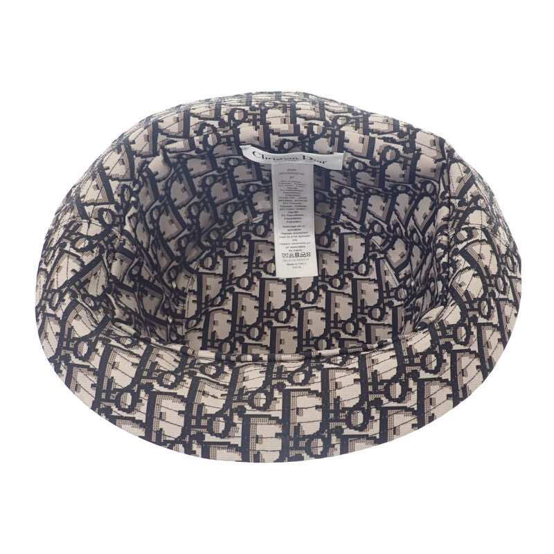 ディオール Dior Teddy-D ボブ 95TDD923A130_C900 ハット コットン ブラック 57 レディース メンズ【中古】【ABランク】