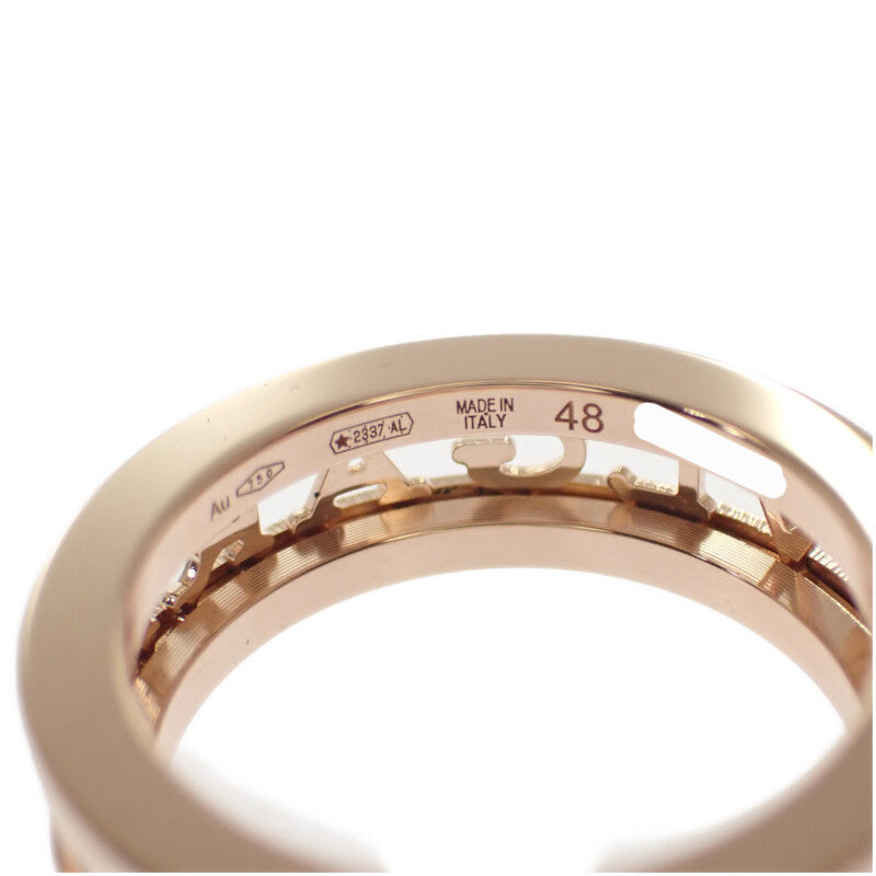 【Aランク】ブルガリ BVLGARI ビー・ゼロワン ロゴ スパイラル 358717 リング K18ピンクゴールド 48 レディース【ISEYA】