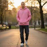 バレンシアガ BALENCIAGA BBロゴ プルオーバー XS 578135_TMVP3_5504 パーカー コットン ピンク メンズ【中古】【Aランク】