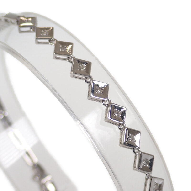 【中古】 デザイン ジュエリー  ブレスレット K14ホワイトゴールド ダイヤモンド レディース【Aランク】