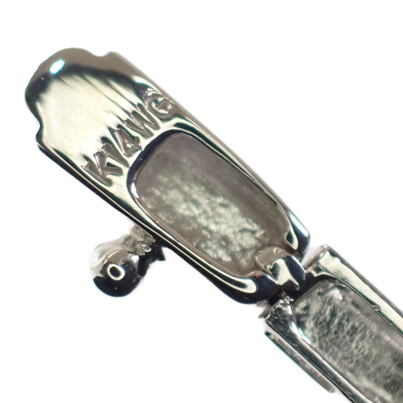 【中古】 デザイン ジュエリー  ブレスレット K14ホワイトゴールド ダイヤモンド レディース【Aランク】