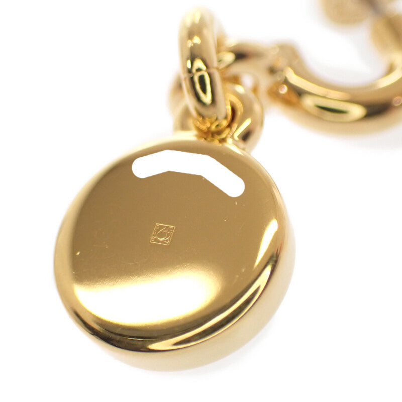 エルメス HERMES グランド・パラード 花火師 ピアス メタル ネイビー ブラック ゴールド レディース【中古】【Aランク】