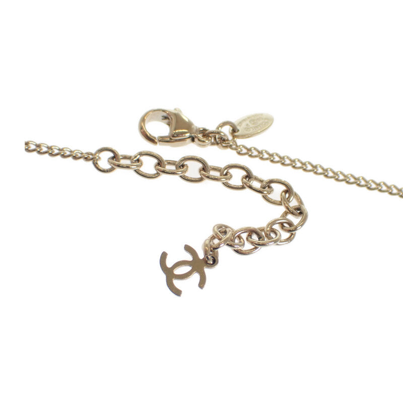 シャネル CHANEL CCコインペンダント ネックレス メタル ゴールド ベージュ レディース【中古】【ABランク】