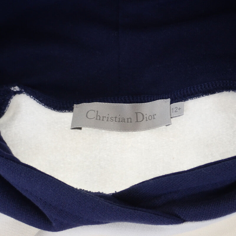 【Aランク】クリスチャンディオール Christian Dior プルオーバー ケニーシャーフ  193J647A0687 パーカー コットン ホワイト 12 キッズ【ISEYA】