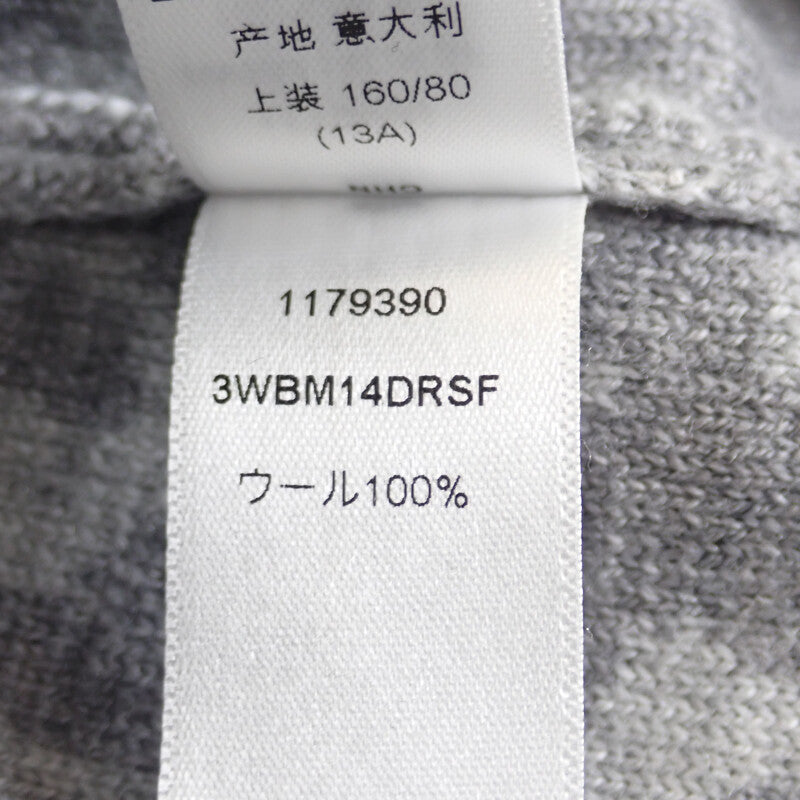 【SAランク】クリスチャンディオール Christian DiorDior  レオパードニットワンピ 3WBM14DRSF91213 ニット ウール グレー 13 レディース  キッズ【ISEYA】