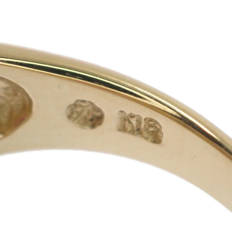 デザイン ジュエリー 11号 リング K18イエローゴールド サファイア ルビー ダイヤモンド レディース【中古】【Aランク】