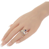 【中古】石川暢子 NOBUKO ISHIKAWA K18 as Time リング K18イエローゴールド Pt900プラチナ ゴールド シルバー ブルー 13号 サファイア ダイヤモンド レディース【Aランク】