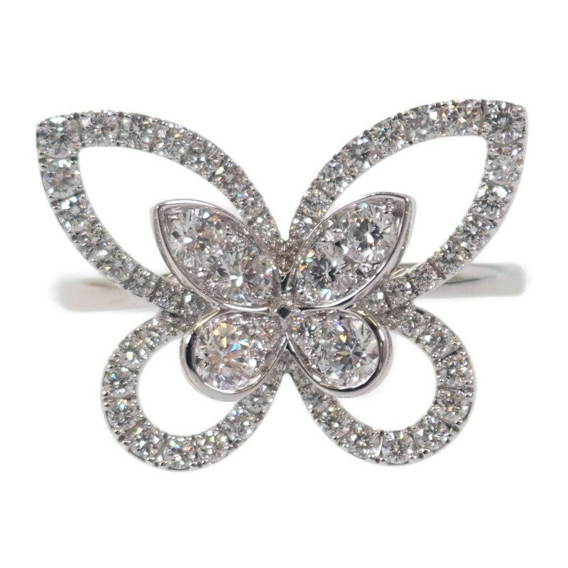 グラフ GRAFF バタフライシルエット ダイヤモンドリング 7号 RGR370 リング K18ホワイトゴールド ダイヤモンド レディース【中古】【Aランク】