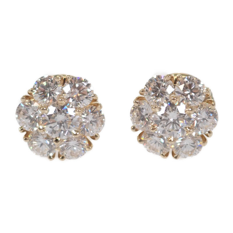 【中古】ヴァンクリーフ＆アーペル Van Cleef & Arpels フルーレット VCARA48000 ピアス K18イエローゴールド ダイヤモンド レディース【Aランク】