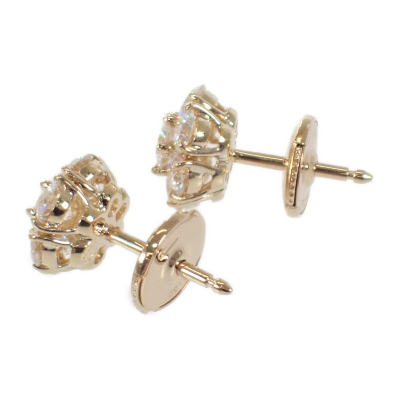 ヴァンクリーフ＆アーペル Van Cleef & Arpels フルーレット VCARA48000 ピアス K18イエローゴールド ダイヤモンド レディース【中古】【Aランク】