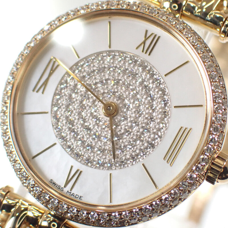 ヴァンクリーフ＆アーペル Van Cleef & Arpels レディ アーペル 136632 腕時計 K18イエローゴールド クオーツ ホワイトシェル文字盤 レディース【中古】【Aランク】