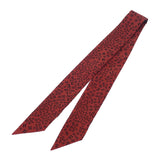 エルメス HERMES ツイリー ロゴ アルファベット柄 スカーフ シルク レッド レディース【中古】【Aランク】