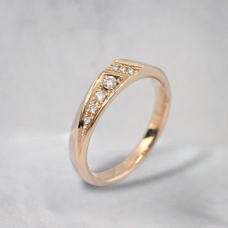 スタージュエリー STAR JEWELRY マリッジ シェイプオブライト 9号 2PR0727 リング K18ピンクゴールド ダイヤモンド レディース【中古】【Aランク】